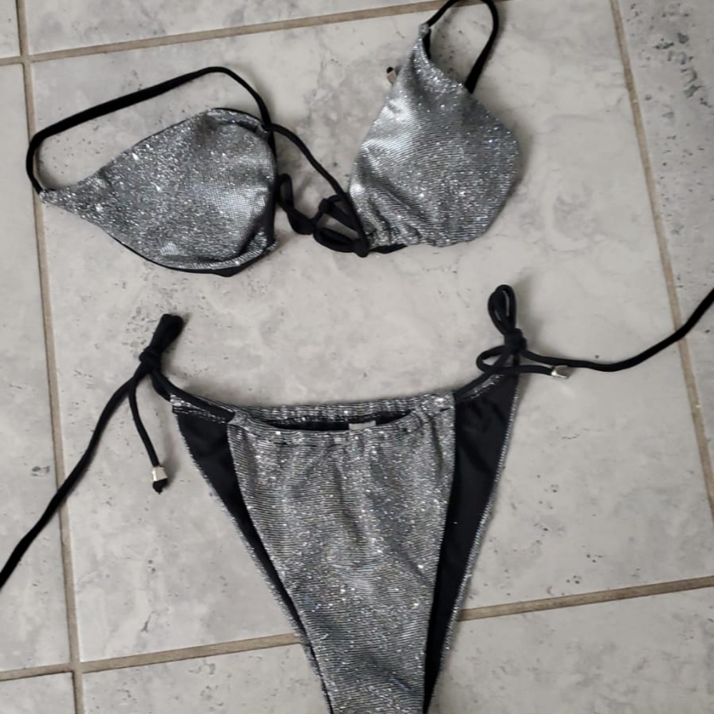 2021 Bikini Swimwear Ladies Sequined Solid… - Picture 2 of 4